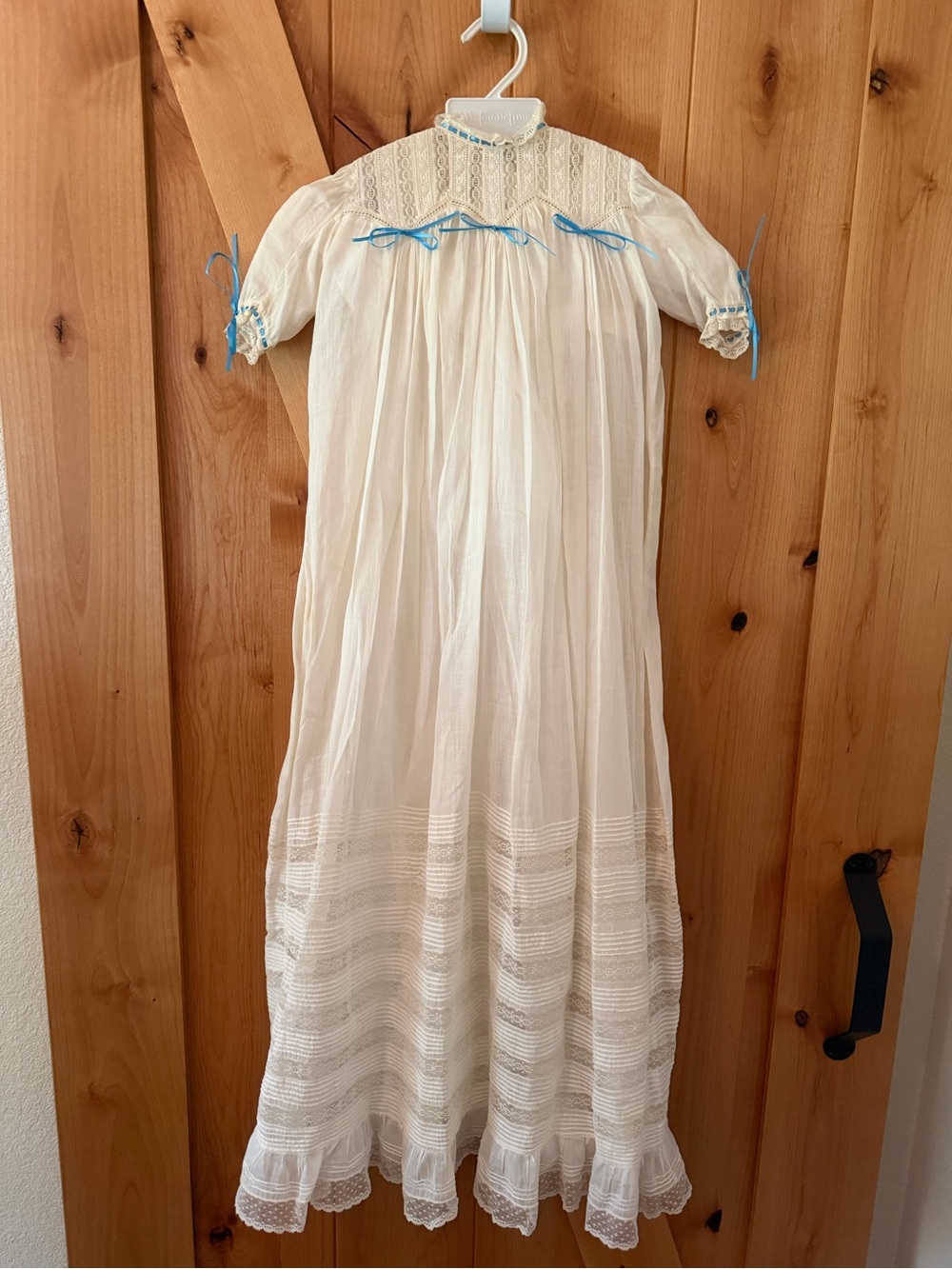 VTG 70s Toddletime Christening Gown Set Ribbon Victorian Heirloom Display